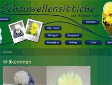 Tablet Screenshot of michael-hein-schauwellensittiche.de